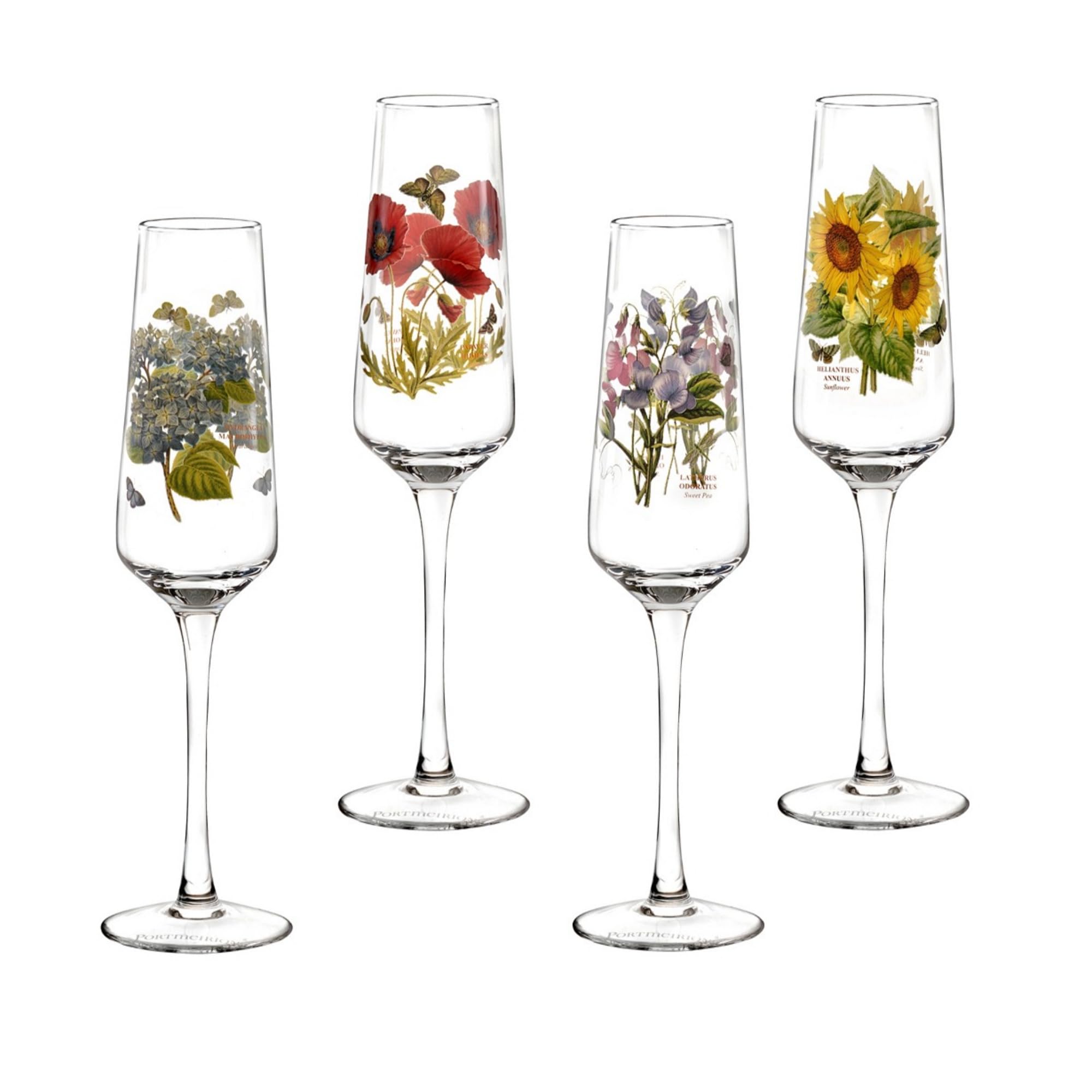Botanic Garden Set of Four Champagne Flutes BGZY5302-XP