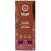 khadi LIGHT BROWN Natural Hair Color - Hair dye for light, warm fawn brown with lively reddish reflections - 100% herbal & natural - 3.5 oz