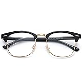 SOJOS Retro Semi Rimless Blue Light Blocking