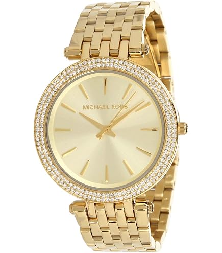Amazon.com: Michael Kors MK6827 Tibby White Chronograph Glitz Dial