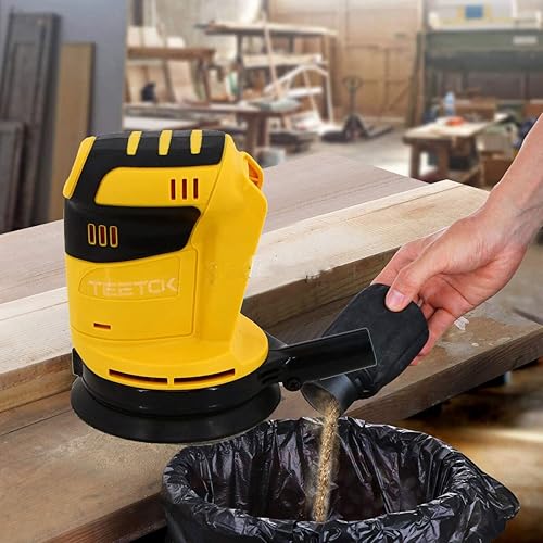 TEETOK Cordless Random Orbital Sander for Dewalt Battery, 5-Inch