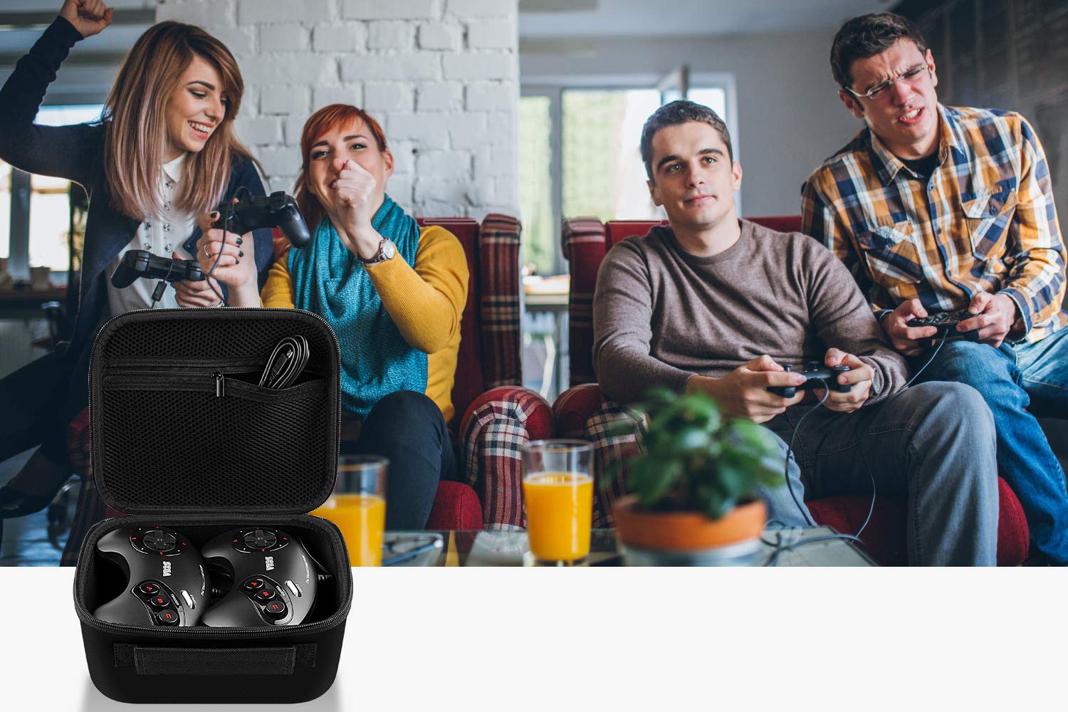 Case Compatible for Sega Genesis Mini - Genesis and Accessories, Travel Carrying Storage holder Bag(Box Only): Video Games