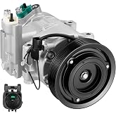 BDFHYK AC Compressor with Clutch Compatible with Hyundai Veloster 12-17 | for Veloster 2012-2017 1.6L l4, for Accent 2012 2013 2014, L4 1.6L, Replaces 97701-1J101, 97701-2V000, 977011R000, 977011J101