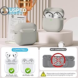 for AirPods 4 Case, Soft Silicone Protective Case
