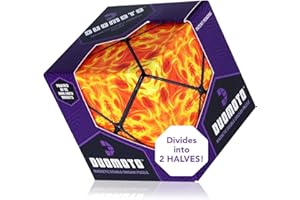 Duomoto Magnetic Transforming Cube - Shape Shifting Double Creativity Puzzle w/ 96 Rare Earth Magnets - Transforms Into Over 100 Shapes - by Fun in Motion Toys - Creators of Shashibo & Cubendi