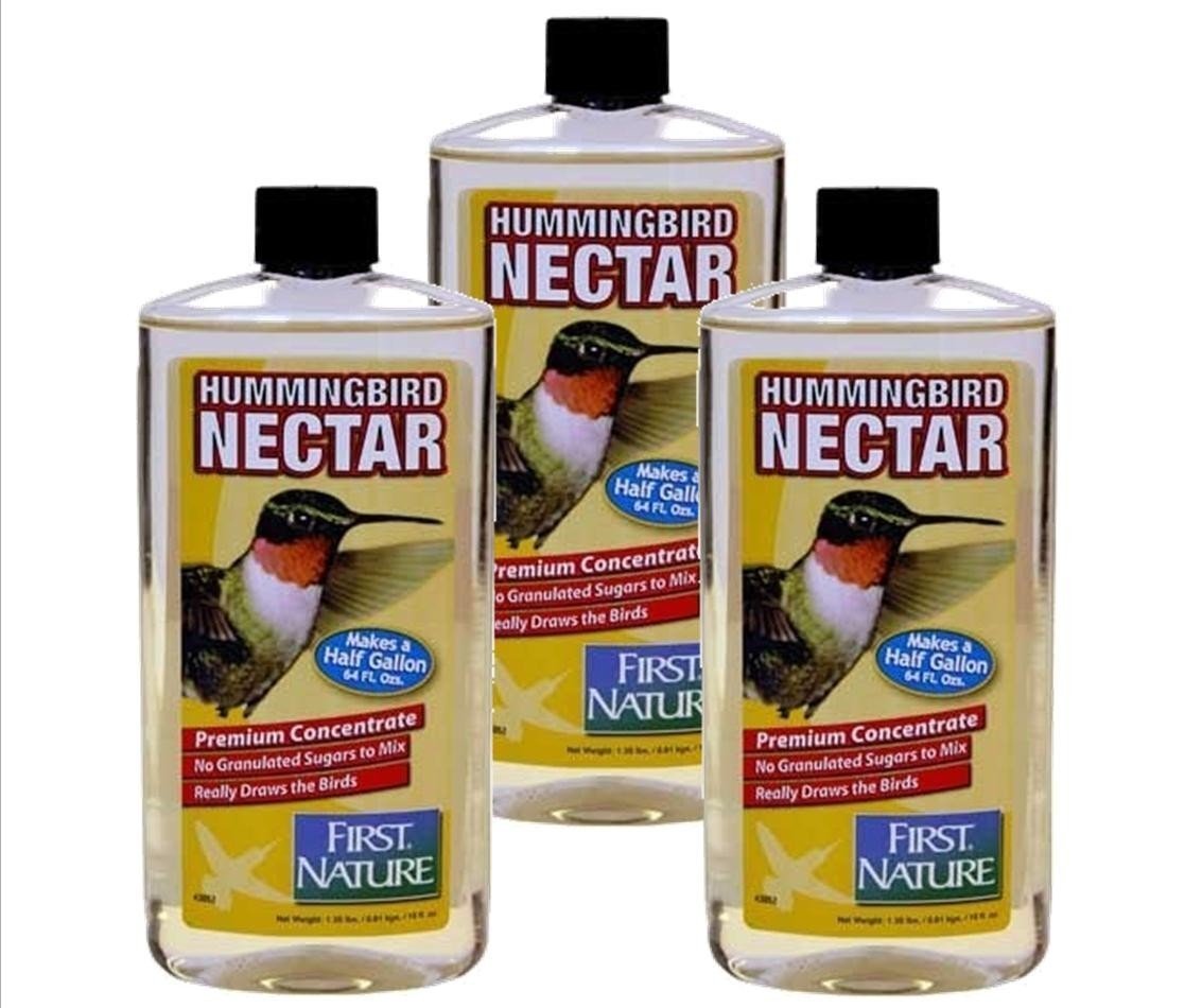 Amazon Com First Nature 3 Ea 16 Oz Clear Hummingbird Nectar
