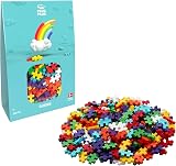 PLUS PLUS Rainbow 300 Piece Building Blocks Set - Kids STEM Toy, Travel Ready