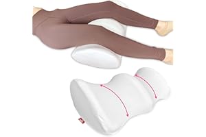 Premium Memory Foam Knee Pillow for Back Sleepers – Leg Support Wedge, Bolster Pillow for Under Leg & Back Pain Relief – Idea