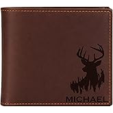 Personalized Christmas Gifts, Wallet For Men, Engraved Name Wallet, Holiday Gifts For Dad Husband, Custom Leather Men Wallet