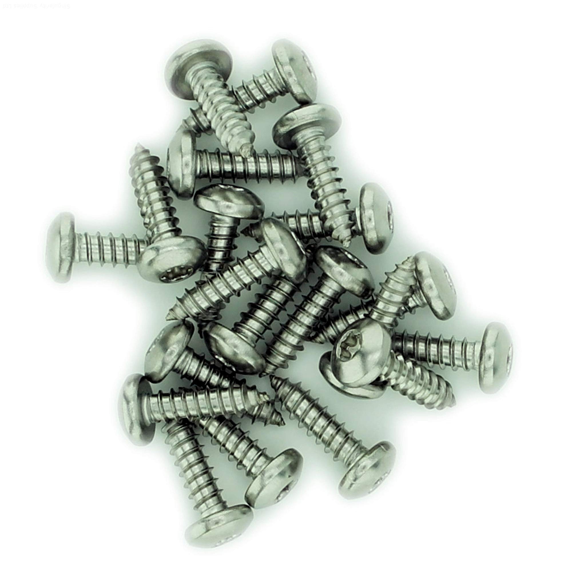 No.6 x 1.775 (3.5mm x 45mm) TX Pan Self-Tapping Screw - Stainless Steel (A2) (Pack of 20) — image 1