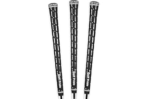 Golf Pride Tour Wrap Golf Grip - Comfortable, Durable Grip for Clubs - Classic Wrap Design with High-Tack Feel - Rubber Construction - Black