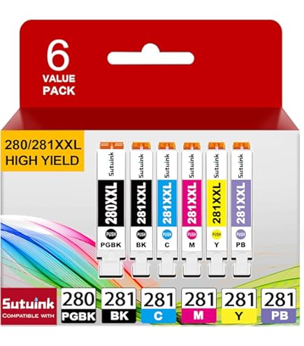 Amazon.com: Pertmceo 280 281 PGI-280XXL CLI-281XXL Ink Replacement