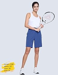 MAGCOMSEN Golf Shorts for Women 8" Hiking Shorts