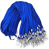 Beebel Lanyard 50PCS Lanyards with Swivel Hook clips for ID Name Badge Holder (Blue)