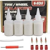 E-SDS Ceramic Tire Balance Beads for Car, RV, Truck, Motorcycle, Off-Road | 4 oz x 4 Bottles, Pre-measured Balance bead, Ceramic tire bead, Injected Via the Valve, without the Need to Remove the Tire