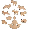 Amazon.com: Genuine Fred Goat Yoga Wooden Stacking & Balance Game ...