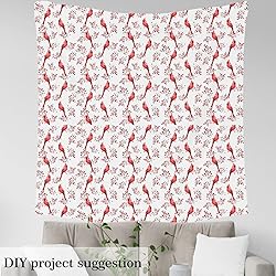 Bird Fabric by The Yard, Branches Upholstery