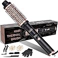 Thermal Brush Pro, 1.5 inch Heated Round Curling Iron, 1 1/2 inch Barrel Ceramic Hot Wand Blowout Look Natural Hair Styler Tool for Voluminous Blow Out Curls 25s Fast Heating by VISOFO (Rose-Gold)