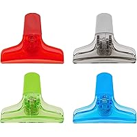 kizmos Magnetic Multipurpose Bag Clips, Set of 4, Multicolored