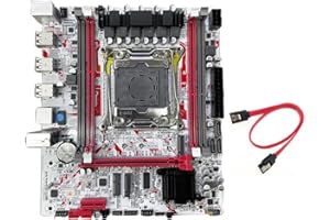 ZEYUXXRUR Desktop Gaming Motherboard X99G757 X99 Motherboard LGA 2011-3 DDR3 HM55 Chip Support E5 2666/2673/2676/2678/2696 V3