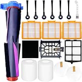 Replacement Parts for Shark Power Detect/Detect Pro RV2820AE AV2800ZE RV2820YE RV2820ZE AV2820S AV2820AE RV2800AE RV2800S Vacuum,Main Brush Filter Side Brush Pre Filter Pre-Motor Foam&amp;Felt Filter