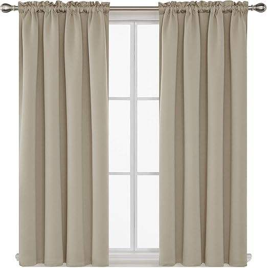 Amazon Com Deconovo Rod Pocket Blackout Curtains Thermal