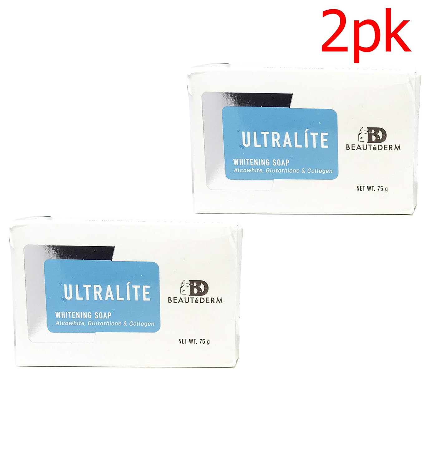 2X Beautederm Ultralite Soap 2 PACK