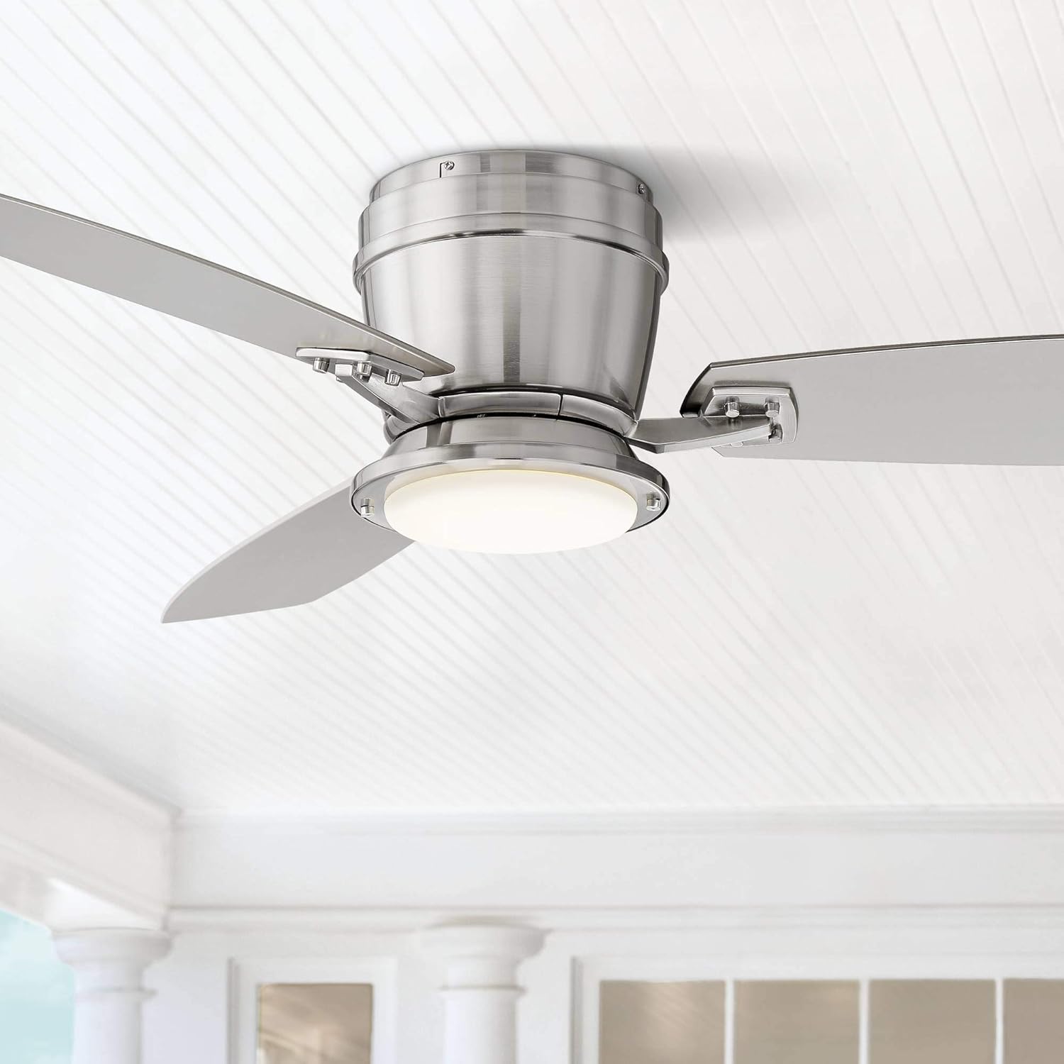 52 Playa Del Ray Modern Hugger Low Profile Outdoor Ceiling Fan