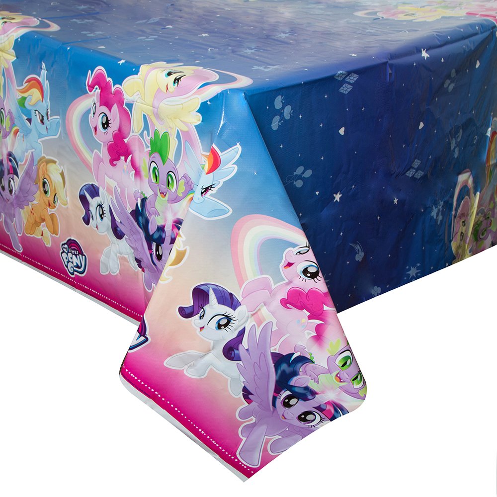 Unique Industries My Little Pony Plastic Tablecloth, 84" x 54"