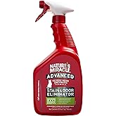 Nature&rsquo;s Miracle Advanced Cat Stain &amp; Odor Eliminator, Severe Mess, 32 oz | Enzymatic Cleaner Eliminates the Toughest Cat Messes, For Use on Multiple Surfaces, Safe For Pets and Home*, Fresh Scent