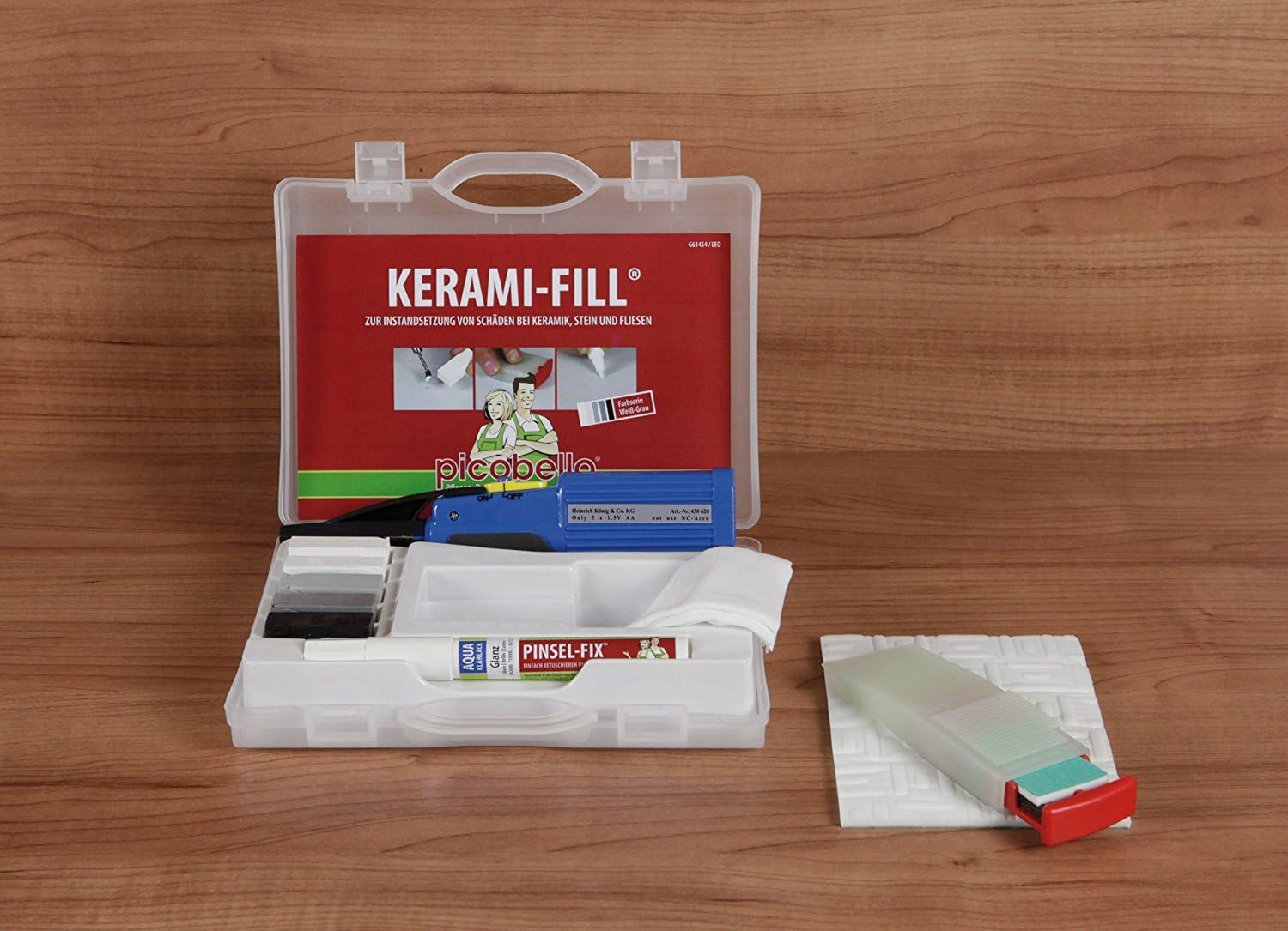 Picobello Ceramic Tile Repair Kit White Grey By Konig By Konig