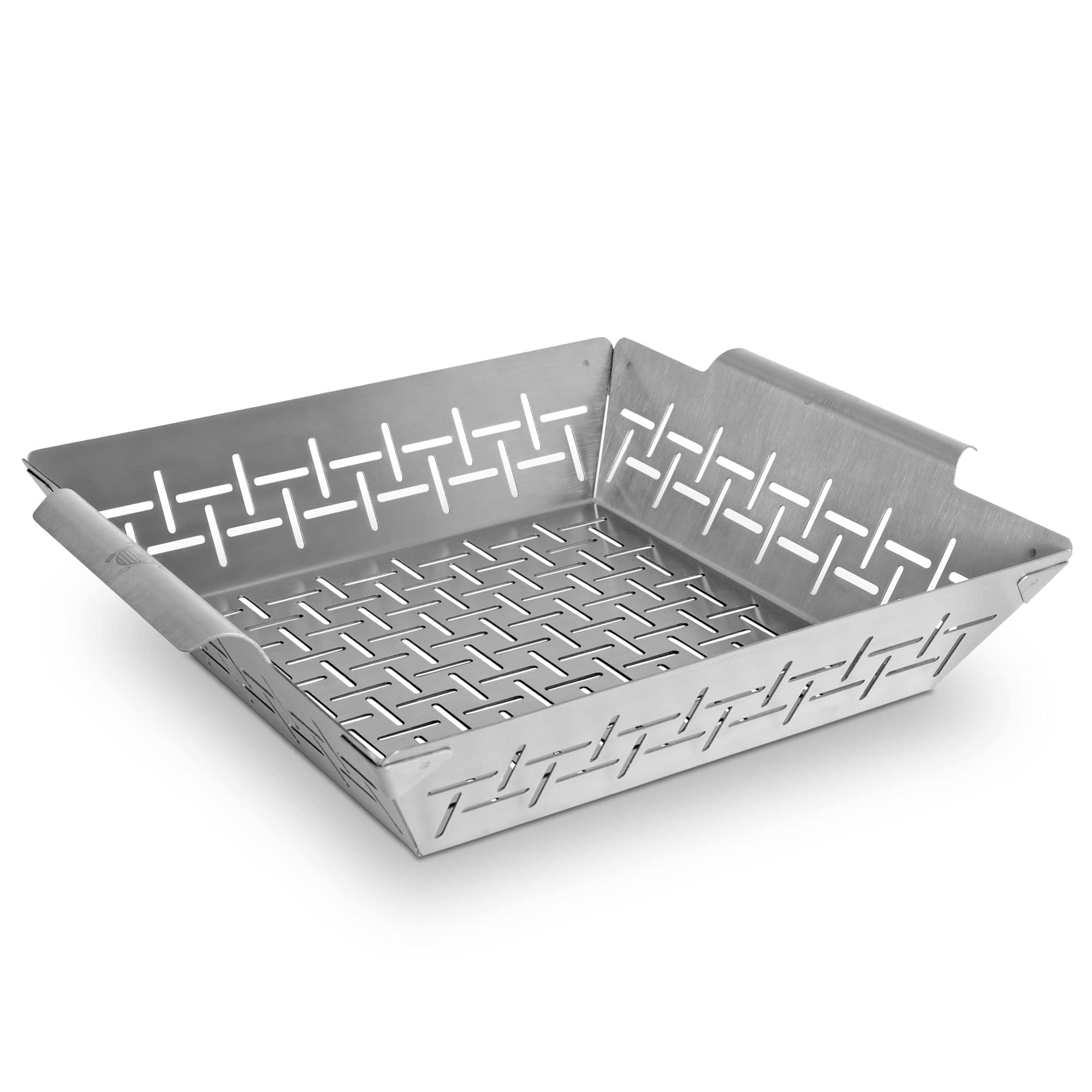 grillart® Premium XL Grill Basket Stainless Steel Can be Used as Vegetable Basket, Fish Grill Basket and Grill Tray - Universal and Particularly Durable Grill Pan for the Grill - The Ideal Grill
