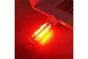 FACISACO USB Retro Car Lamps, USB LED Car Interior Atmosphere Lights, Car USB Atmosphere Light, USB Automotive Night Lamps,Plug-in USB Automotive Light, Mini LED Bulb Lamp for Car, Bedroom, Hallway (Red)