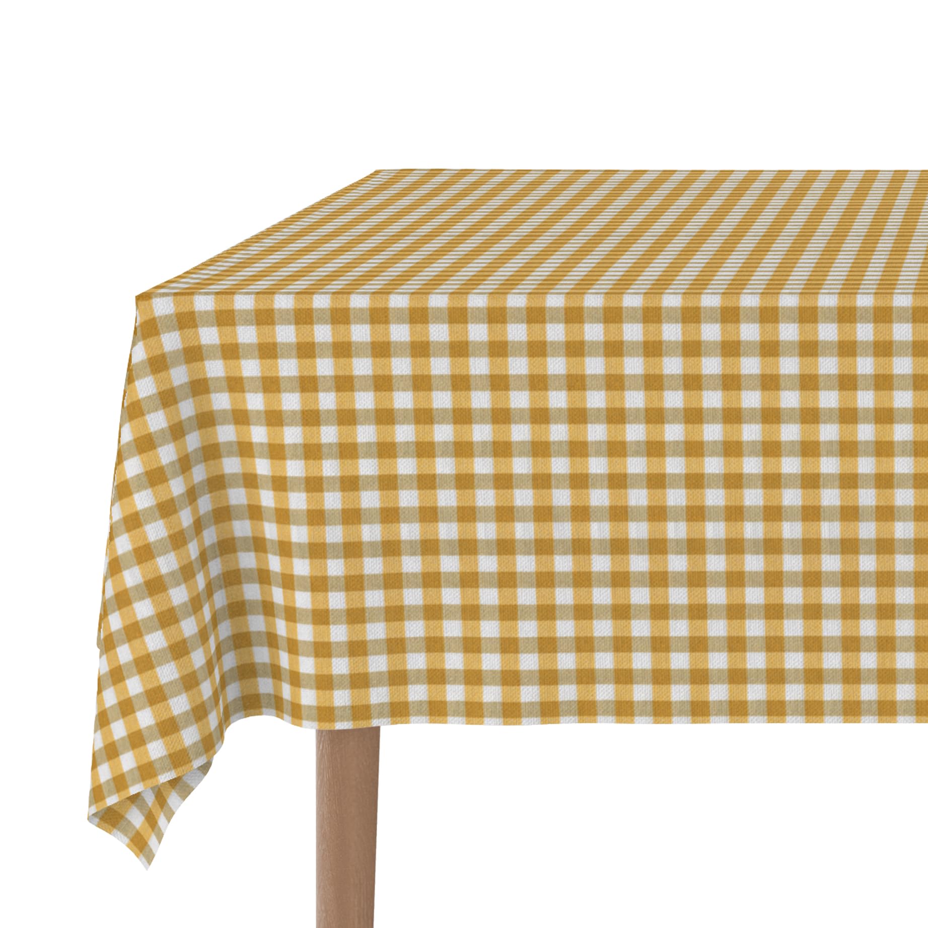 Martina Home TEFLONATED TABLECLOTH MADE Vichy Gold 250X140 CM
