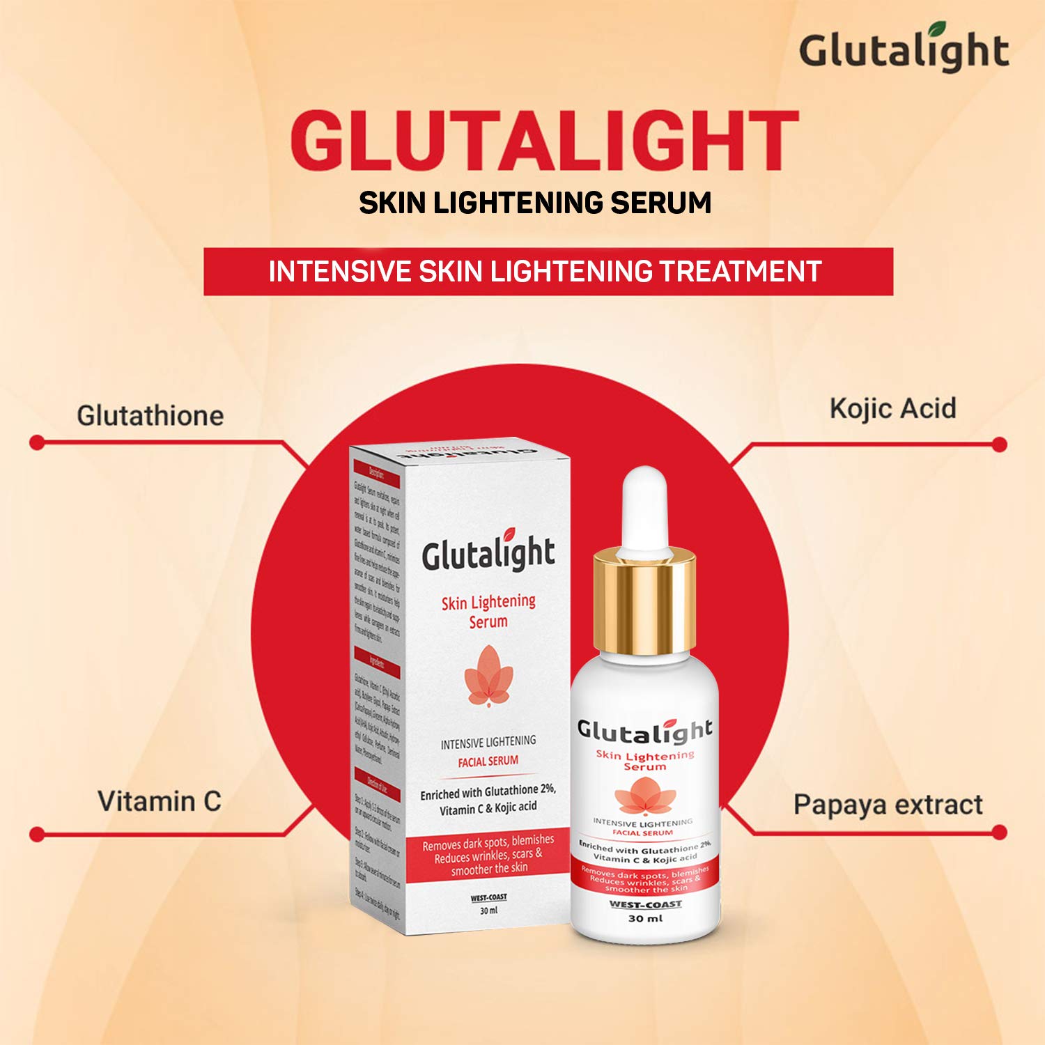 revitol glutathione vitamin c whitening serum