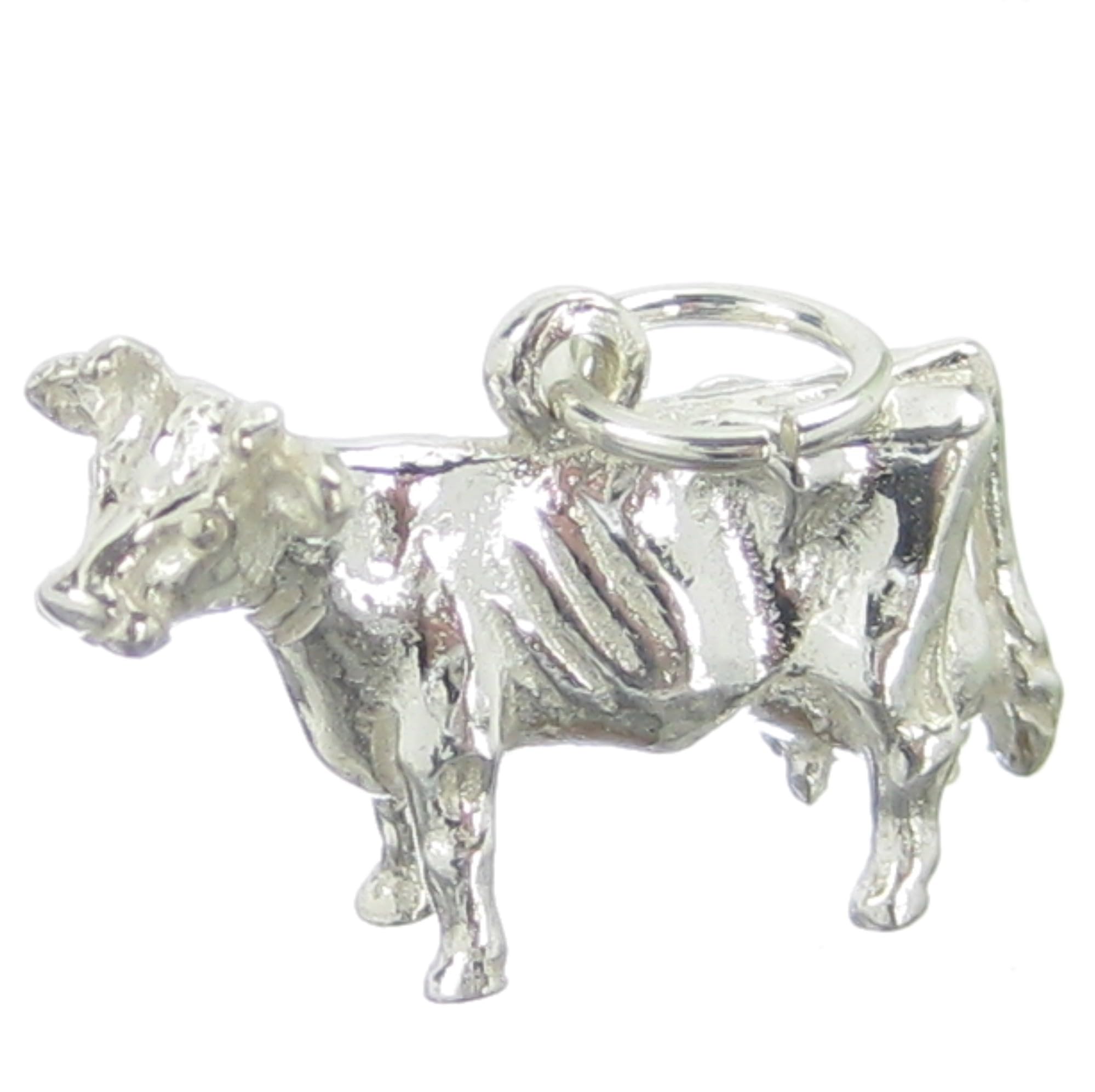 Maldon Jewellery Cow sterling silver charm .925 x 1 Cows Bovine charms