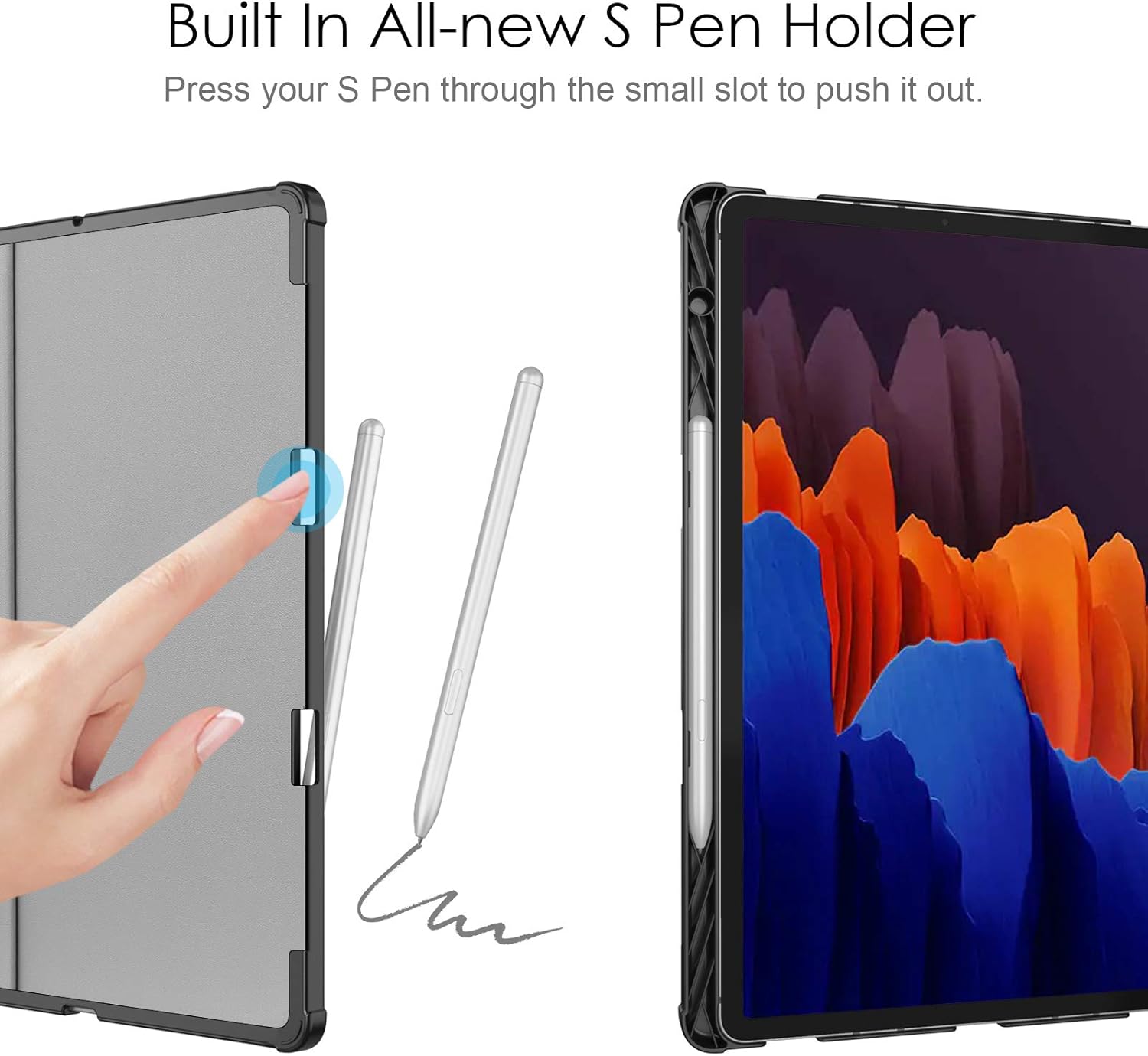 Amazon Com Fintie Keyboard Case For Samsung Galaxy Tab S7 Plus 12 4 Model Sm T970 T975 T976 T978 With S Pen Holder Slim Shell Stand Cover With Detachable Wireless Bluetooth Keyboard Galaxy Computers Accessories