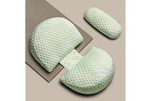 doarhoo Pregnancy Pillows for Sleeping, Soft Pregnancy Pillow Side Sleeper with Detachable and Adjustable Pillow Cover, Maternity Body Pillow for Pregnancy Belly/Back Support