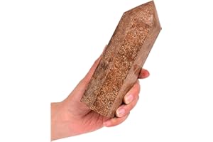 AMOYSTONE Natural Wand Obelisk Orange Stone 6 Faceted Tumbled Hexagonal Pointed Large 1-1.7 Lbs Home Décor, Fireworks Pattern