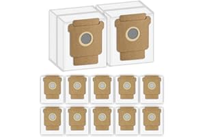 (12 Pack) Roomba 104 Replacement Dust Bags for iRobot Roomba 104,105 Vac,105 Combo,Plus 405 Combo,Plus 505 Combo,Max 705 Vac,