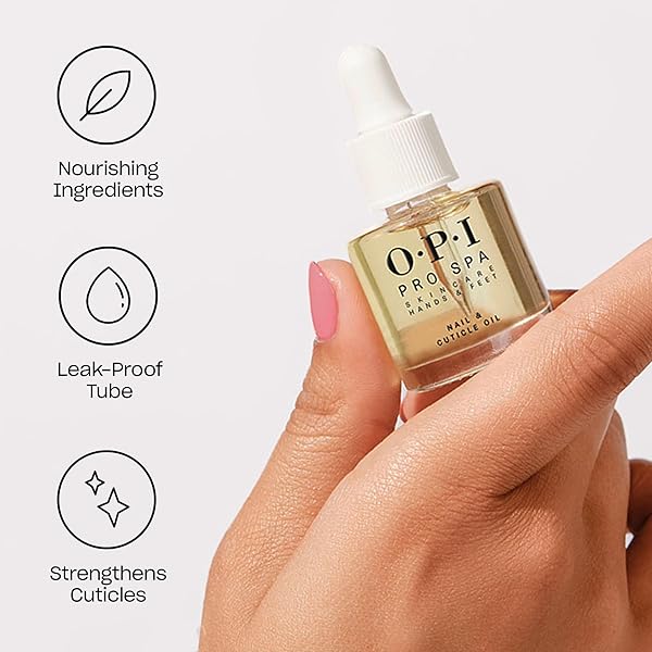 OPI PROSPA NAIL AND CUTICLE OIL | CUTICLE OIL BOTTLE FOR NAILS & DRY HANDS |STRENGTHENS CUTICLES FOR NAIL GROWTH | 0.29 FL OZ