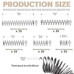 Wokape 100Pcs Compression Springs Assortment Kit, 5