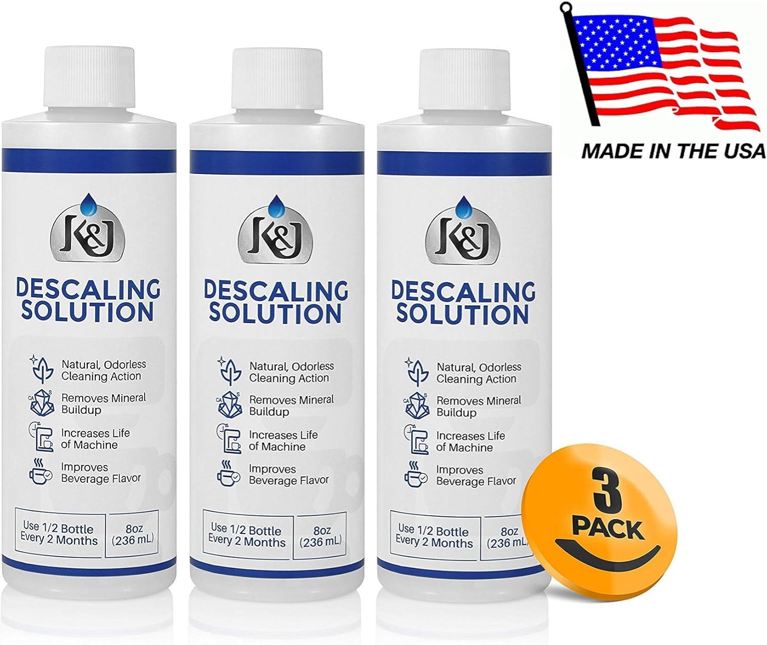 3Pack Universal Descaling Solution Descaler for Keurig
