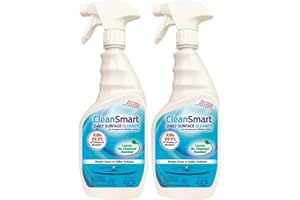 CleanSmart Daily Surface Cleaner and Pet-Safe Disinfectant, Kills 99.9% of Viruses, Bacteria, 23 ounce Bottle (Pack of 2)