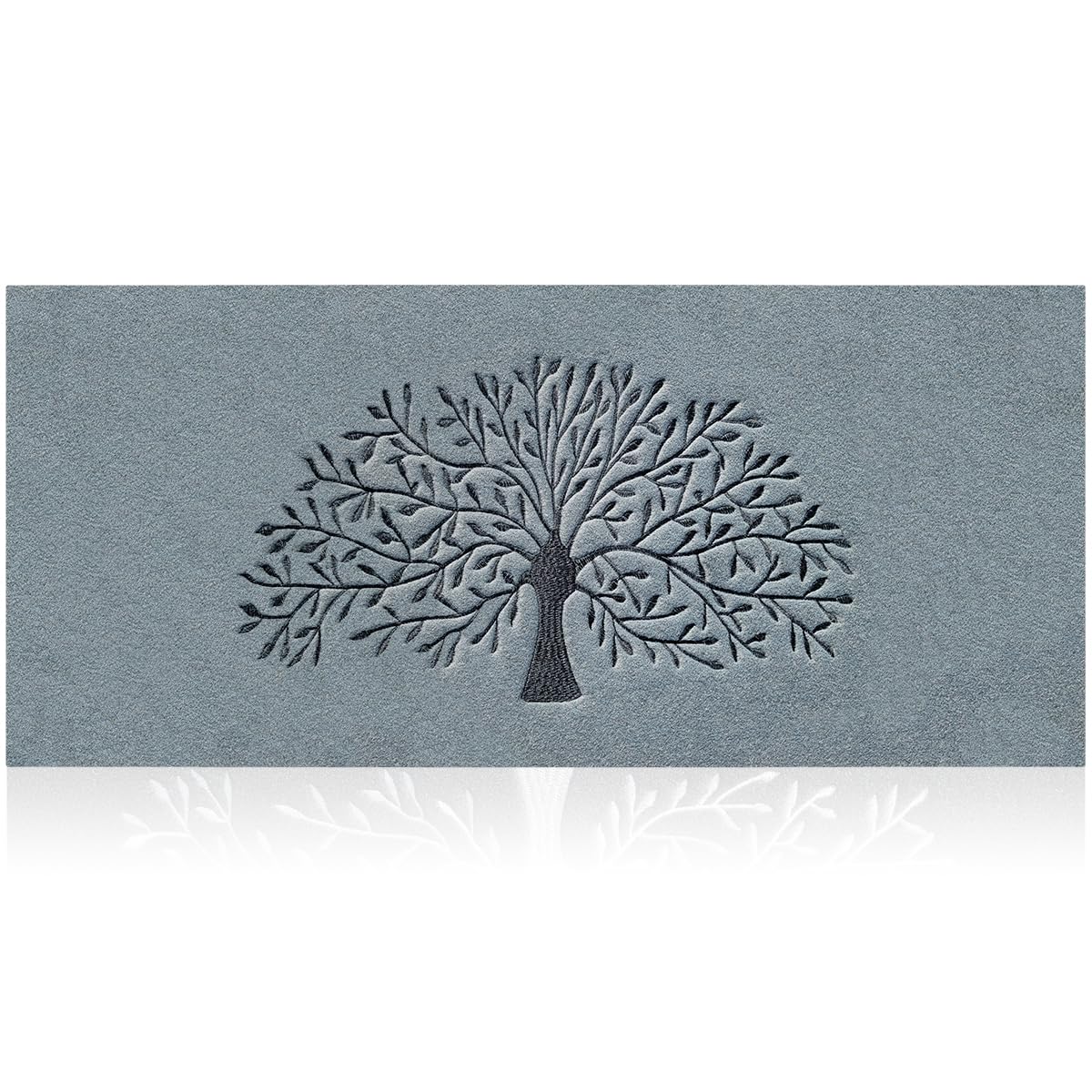 AOAOPQ Non Slip Door Large Mat Entrance Rug Shoes Scraper Absorbs Mud Dirt Trapper Mats Indoor Outdoor Machine Washable 45x120 cm Light Grey