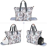 Teamoy Breast Pump Bag Compatible with Spectra S1/S2, Breast Cooler Bag Tote with Laptop Sleeve (Up to 14") for Working Moms, Dandelion(Bag ONLY)