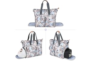 Teamoy Breast Pump Bag Compatible with Spectra S1/S2, Breast Cooler Bag Tote with Laptop Sleeve (Up to 14") for Working Moms, Dandelion(Bag ONLY)