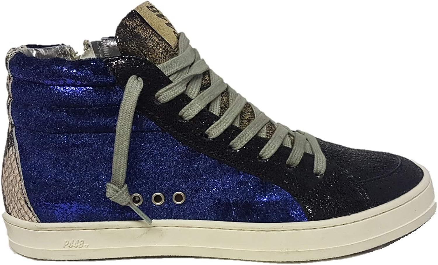 P448 Femme Baskets Bleu Noir High Sneaker Amazon.fr Chaussures et Sacs
