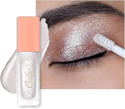 Oulac Liquid Glitter Eyeshadow Metallic Icy White 6.8g Frosted Ice
