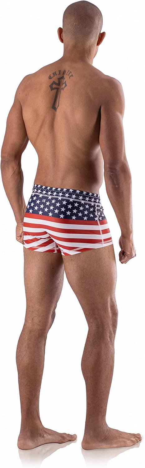 5th Industry is Now Project 5I - Men's Swim Brief Square Leg Swimsuit : Clothing